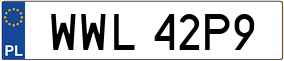 Trailer License Plate